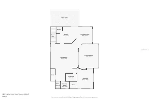 Floorplan - 5247 Tropical Pt, Weeki Wachee, FL 34607 photo 1 of 4