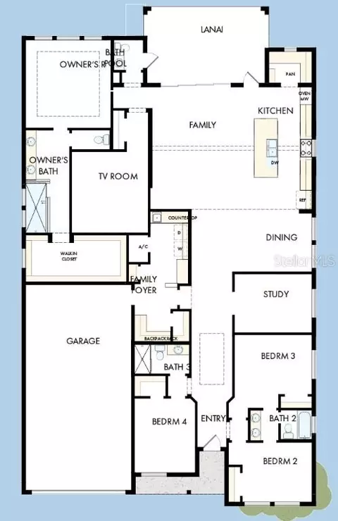 Floorplan - 17676 Foxtail Loop, Venice, FL 34293 photo 1 of 1