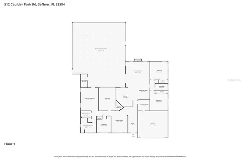 Floorplan - 512 Caulder Park Rd, Seffner, FL 33584 photo 1 of 1