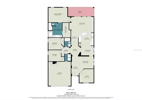 Floorplan - 11102 Silver Dancer Dr, Riverview, FL 33579 photo 1 of 1