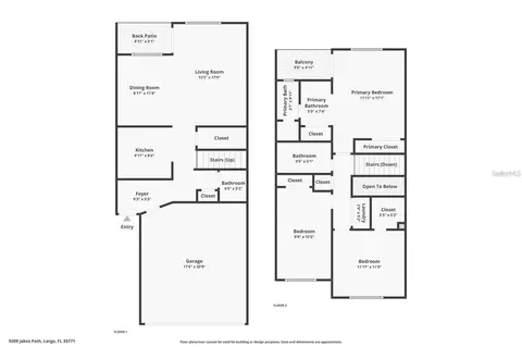 Floorplan - 9209 Jakes Path, Largo, FL 33771 photo 2 of 2