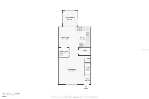 Floorplan - 802 Mindy Ct #802, Largo, FL 33771 photo 1 of 3