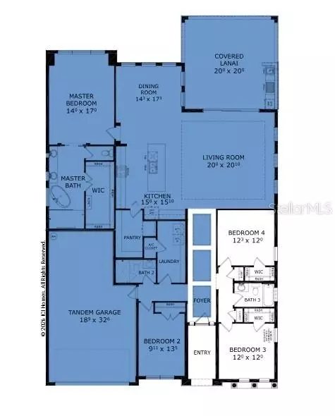 Floorplan - 54 Broadwater Rd, Ormond Beach, FL 32174 photo 1 of 1