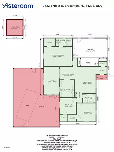 Floorplan - 1622 17th St E, Bradenton, FL 34208 photo 1 of 1