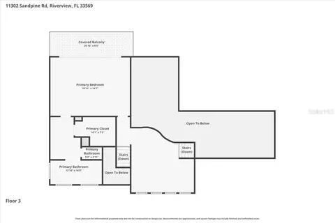 Floorplan - 11302 Sandpine Rd, Riverview, FL 33569 photo 3 of 4