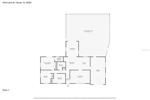 Floorplan - 4314 Lark Dr, Dover, FL 33527 photo 1 of 1