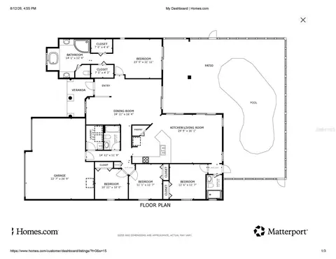 Floorplan - 1314 Rowantree Dr, Dover, FL 33527 photo 1 of 1