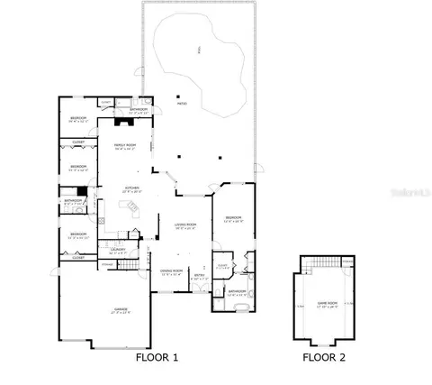 Floorplan - 2409 Fox Forest Dr, Lutz, FL 33549 photo 1 of 1