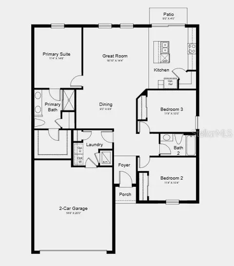 Floorplan - 13317 Commons Ave, Parrish, FL 34219 photo 1 of 1