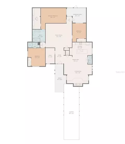 Floorplan - 16123 E Lake Burrell Dr, Lutz, FL 33549 photo 1 of 1