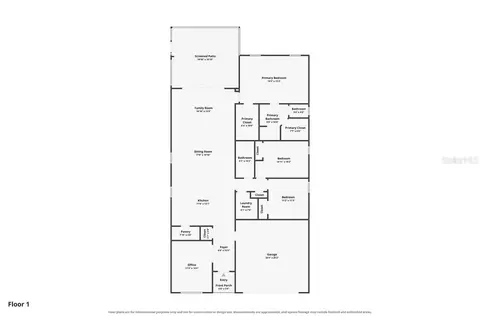 Floorplan - 12209 W Streambed Dr, Riverview, FL 33579 photo 1 of 1
