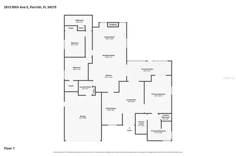 Floorplan - 2815 89th Ave E, Parrish, FL 34219 photo 1 of 1