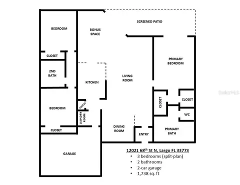 Floorplan - 12021 68th St, Largo, FL 33773 photo 1 of 1