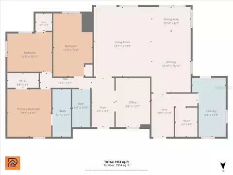 Floorplan - 205 Cagle Rd, Brandon, FL 33511 photo 1 of 1
