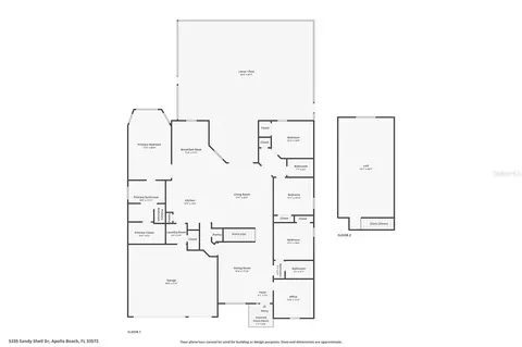 Floorplan - 5335 Sandy Shell Dr, Apollo Beach, FL 33572 photo 1 of 1