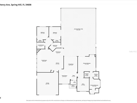 Floorplan - 1302 Henry Ave, Spring Hill, FL 34608 photo 1 of 1
