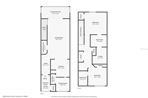 Floorplan - 11082 Winter Crest Dr, Riverview, FL 33569 photo 2 of 2
