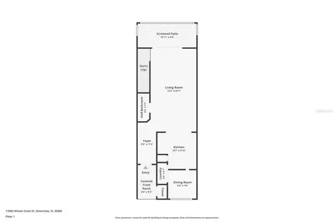 Floorplan - 11082 Winter Crest Dr, Riverview, FL 33569 photo 1 of 2
