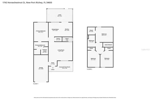 Floorplan - 1742 Horsechestnut Ct, New Port Richey, FL 34655 photo 1 of 1