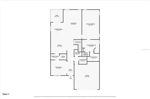 Floorplan - 1307 Ketzal Dr, Trinity, FL 34655 photo 2 of 3