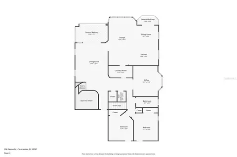 Floorplan - 136 Devon Dr, Clearwater Beach, FL 33767 photo 2 of 4