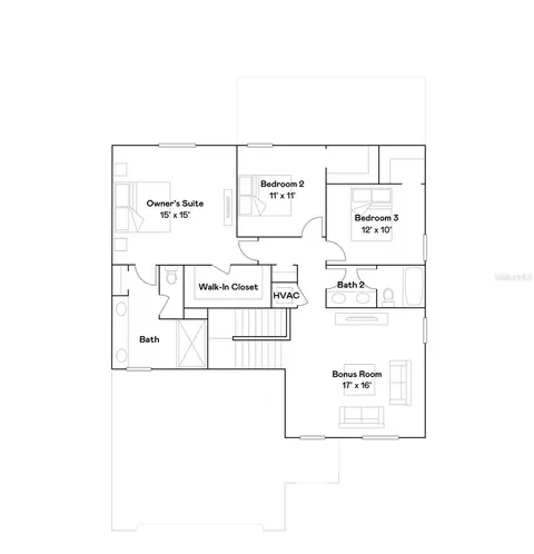 Floorplan - 3613 Ambersweet Xing, Parrish, FL 34219 photo 2 of 2
