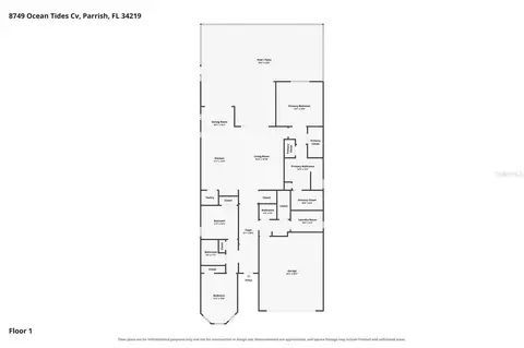 Floorplan - 8749 Ocean Tides Cv, Parrish, FL 34219 photo 1 of 1