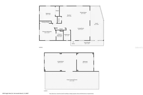 Floorplan - 4035 Eagle Nest Dr, Hernando Beach, FL 34607 photo 3 of 3