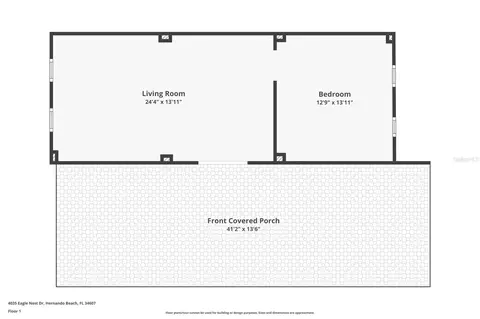 Floorplan - 4035 Eagle Nest Dr, Hernando Beach, FL 34607 photo 1 of 3