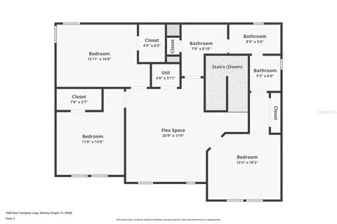 Floorplan - 7328 Pool Compass Loop, Wesley Chapel, FL 33545 photo 1 of 2