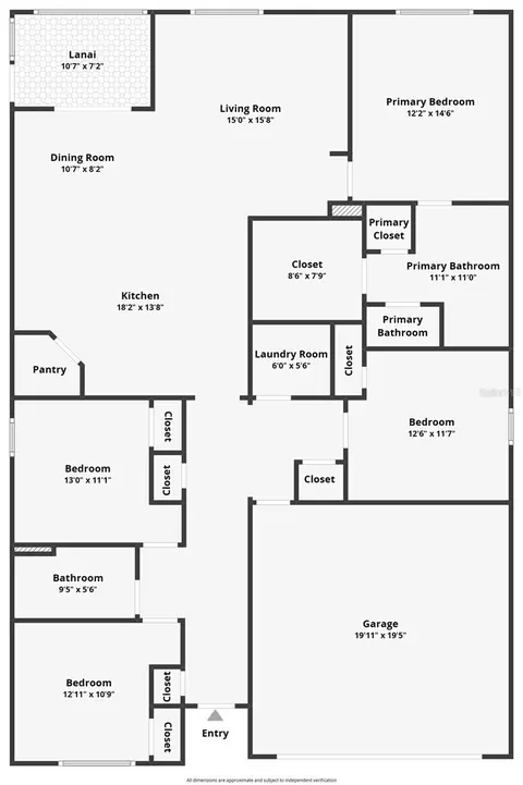 Floorplan - 10732 Chippewa Dr, Parrish, FL 34219 photo 1 of 1