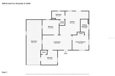 Floorplan - 4030 N Lasso Ter, Hernando, FL 34442 photo 1 of 1