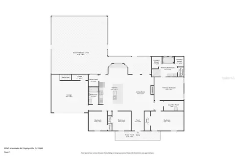 Floorplan - 33245 Mandrake Rd, Wesley Chapel, FL 33543 photo 1 of 2