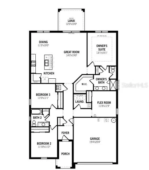 Floorplan - 12443 49th St E, Parrish, FL 34219 photo 1 of 1