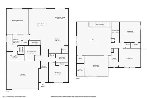 Floorplan - 13157 Peachleaf Ave, Riverview, FL 33579 photo 1 of 1