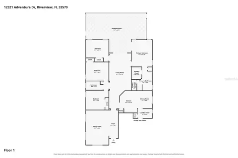 Floorplan - 12321 Adventure Dr, Riverview, FL 33569 photo 1 of 1
