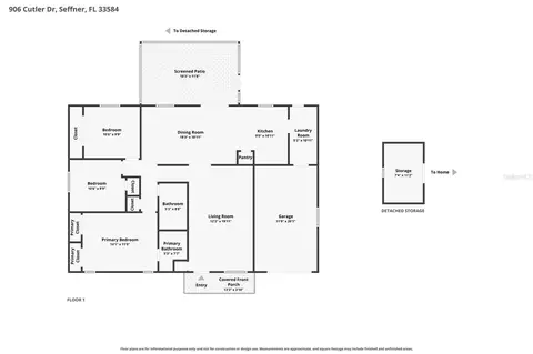 Floorplan - 906 Cutler Dr, Seffner, FL 33584 photo 1 of 1
