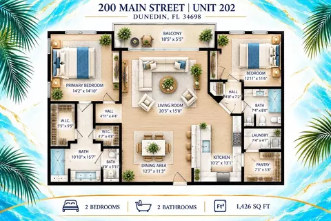 Floorplan - 200 Main St #202, Dunedin, FL 34698 photo 1 of 1