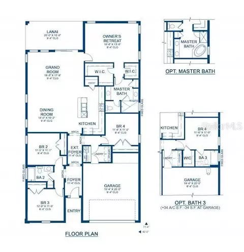 Floorplan - 4000 Burdick Loop, Odessa, FL 33556 photo 1 of 1