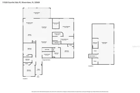 Floorplan - 11520 Scarlet Ibis Pl, Riverview, FL 33569 photo 1 of 1