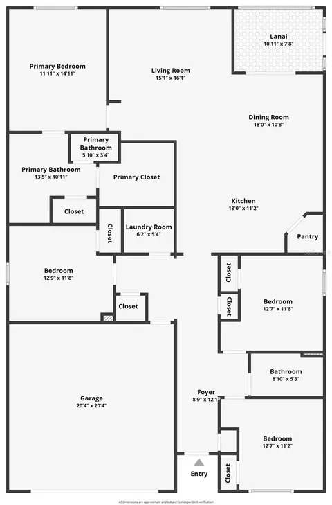 Floorplan - 11933 Downy Birch Dr, Riverview, FL 33569 photo 1 of 1