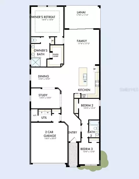 Floorplan - 5446 Knotty Oak St, Mount Dora, FL 32757 photo 1 of 1