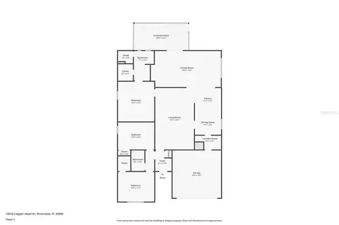 Floorplan - 13516 Copper Head Dr, Riverview, FL 33569 photo 1 of 1