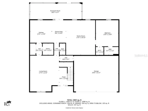 Floorplan - 120 Los Arbor Dr, Deland, FL 32724 photo 1 of 3