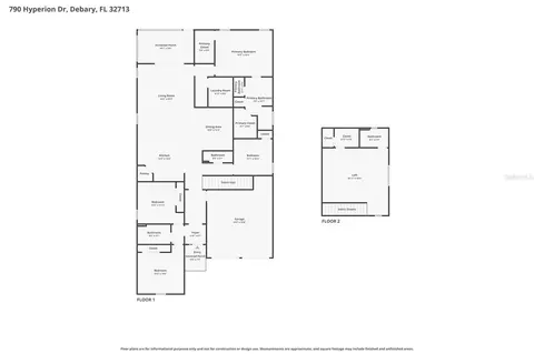 Floorplan - 790 Hyperion Dr, Debary, FL 32713 photo 1 of 3