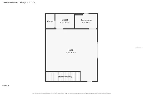 Floorplan - 790 Hyperion Dr, Debary, FL 32713 photo 3 of 3