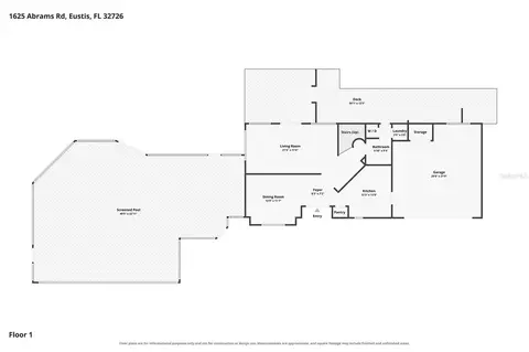 Floorplan - 1625 Abrams Rd, Eustis, FL 32726 photo 1 of 3