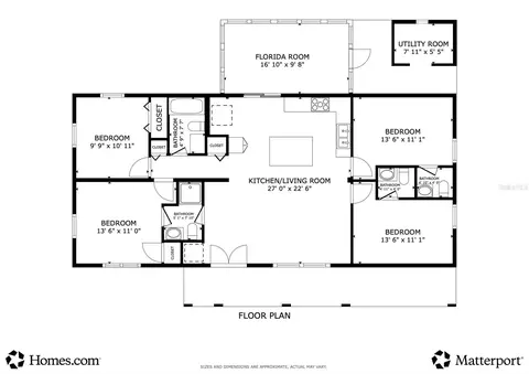 Floorplan - 5261 Circle Dr, Weeki Wachee, FL 34607 photo 1 of 1
