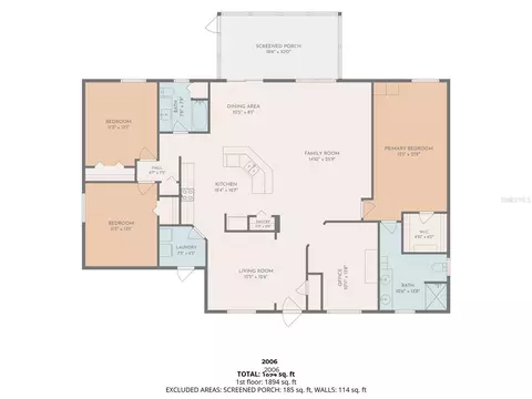 Floorplan - 3497 Chadwick Ave, Spring Hill, FL 34609 photo 1 of 2