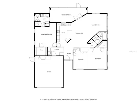 Floorplan - 7466 Apache Trl, Spring Hill, FL 34606 photo 1 of 1